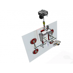 BARBARIC GLASS VACUUM LIFTER WITH CHAIN HOIST UGL4 - 500KG