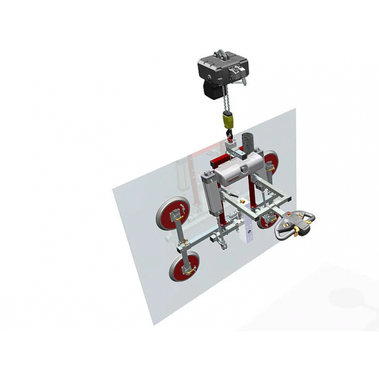 BARBARIC GLASS VACUUM LIFTER WITH CHAIN HOIST UGL4 - 500KG BARBARIC GLASS VACUUM LIFTER WITH CHAIN HOIST UGL4 - 500KG - Kapountalis