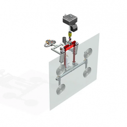 BARBARIC GLASS VACUUM LIFTER WITH CHAIN HOIST UGL4 - 500KG