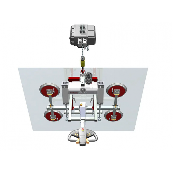 BARBARIC GLASS VACUUM LIFTER WITH CHAIN HOIST UGL4 - 500KG BARBARIC GLASS VACUUM LIFTER WITH CHAIN HOIST UGL4 - 500KG - Kapountalis