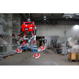 GLASS VACUUM UGL4E WITH ROTATION-TILT & CHAIN HOIST FOR LIFTING UP TO 2M 500KG