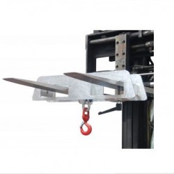 BAUER GALVANIZED CRANE HOOK DOUBLE BASE FOR FORKLIFTS LH-II - 1500KG BAUER GALVANIZED CRANE HOOK DOUBLE BASE FOR FORKLIFTS LH-II - 1500KG