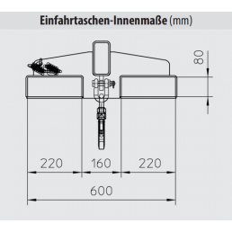 BAUER EXTENDABLE CRANE ARM TELESCOPIC LOADER FOR FORKLIFTS LA25 - 160Μ 1000KG