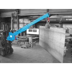 BAUER EXTENDABLE CRANE ARM TELESCOPIC LOADER FOR FORKLIFTS KTH - 2500KG