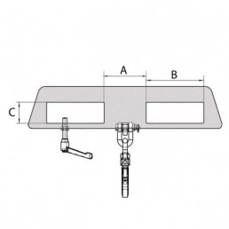 BAUER ΓΑΛΒΑΝΙΖΕ ΑΝΥΨΩΤΙΚΟΣ ΓΑΝΤΖΟΣ ΔΙΠΛΗΣ ΒΑΣΗΣ ΓΙΑ ΠΕΡΟΝΟΦΟΡΑ  LH-II -1500KG