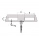 BAUER GALVANIZED CRANE HOOK DOUBLE BASE FOR FORKLIFTS LH-II - 1500KG - Kapountalis