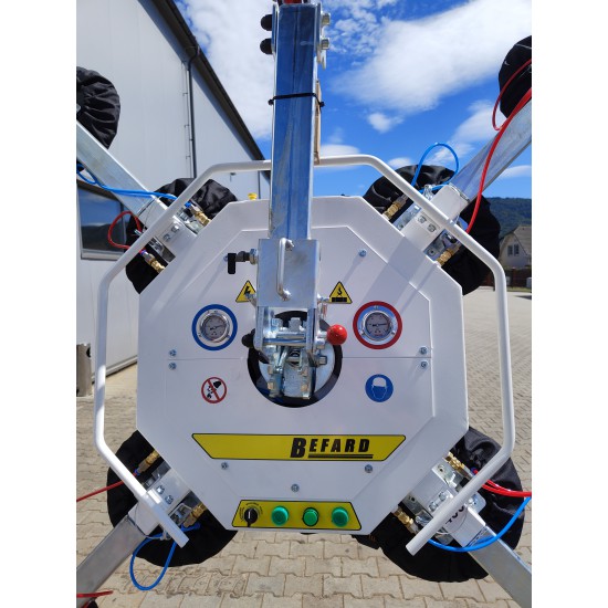 BEFARD GLASS VACUUM LIFTER WITH MANUAL ROTATION & TILT XP902 - 900KG BEFARD GLASS VACUUM LIFTER WITH MANUAL ROTATION & TILT XP902 - 900KG - Kapountalis
