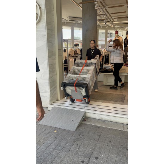 CARGOMASTER C120V | Electric Battery-Powered Stair Climbing Trolley With Large Platform - 120 kg CARGOMASTER C120V | Electric Battery-Powered Stair Climbing Trolley With Large Platform - 120 kg - Kapountalis