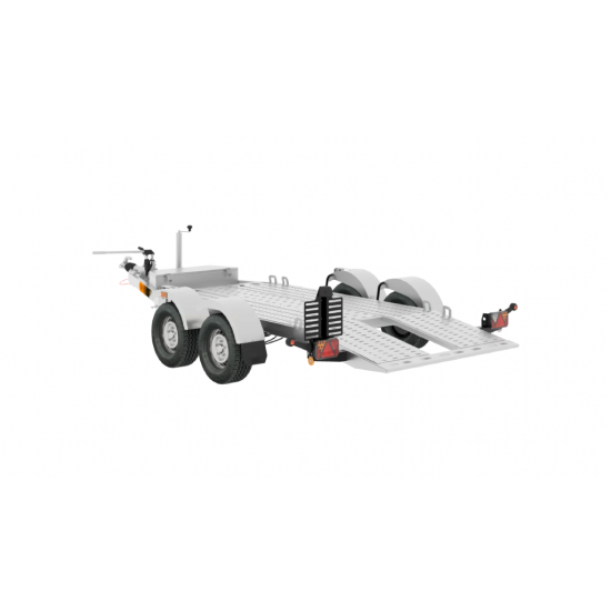 CATCH SHIFT BASE TWO-AXLE MIBI TRAILER - 3027KG - Kapountalis