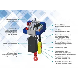 COME UP BMC-250 | Single Phase Chain Hoist Brushless | 250 kg COME UP BMC-250 | Single Phase Chain Hoist Brushless | 250 kg