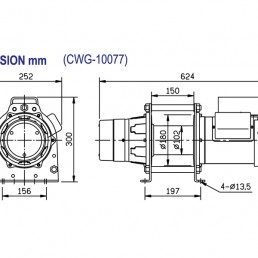 COME UP CWG-10077 | Single-phase wire rope hoist | 300 kg