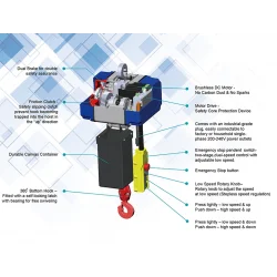 COME UP BMC-1000 | Single Phase Chain Hoist Brushless | 1000 kg COME UP BMC-1000 | Single Phase Chain Hoist Brushless | 1000 kg