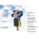 COME UP BMC-1000 | Single Phase Chain Hoist Brushless | 1000 kg - Kapountalis