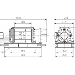 COME UP CWG-500TH | Τριφασικό βαρούλκο συρματόσχοινου | 500 kg COME UP CWG-500TH | Τριφασικό βαρούλκο συρματόσχοινου | 500 kg