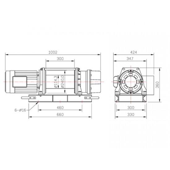 COME UP CWG-500TH | Three-phase wire rope hoist | 500 kg COME UP CWG-500TH | Three-phase wire rope hoist | 500 kg - Kapountalis