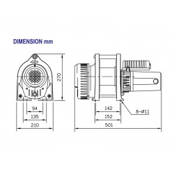 COME UP CWL-301 | Single-phase wire rope winch | 300 kg