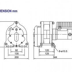 COME UP CWL-80 | Single-phase wire rope winch | 80 kg COME UP CWL-80 | Single-phase wire rope winch | 80 kg