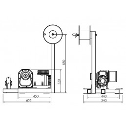 COME UP H-2500 | Cable puller winch | 2500 kg