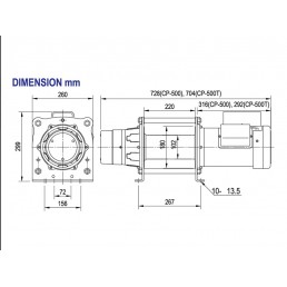 COME UP CP-500 | Single-phase wire rope hoist | 500 kg