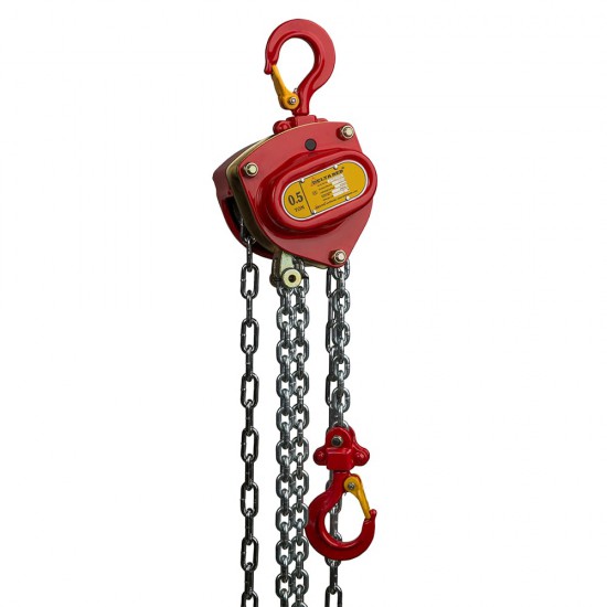 Premium manual chain hoist 500KG 6M DELTA RED Premium manual chain hoist 500KG 6M DELTA RED - Kapountalis