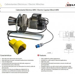 DI.0.MRV Tραβηχτής καλωδίων ΓΙΑ 750kg 220V DI.0.MRV Tραβηχτής καλωδίων ΓΙΑ 750kg 220V