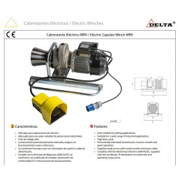 DI.0.MRV Tραβηχτής καλωδίων ΓΙΑ 750kg 220V 