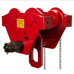 DELTA RED GEARED TROLLEY WITH 2.5M CHAIN DR003710000 - 10.000KG 