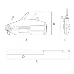 GRIP PULLER WITH ALOUMINIUM CASTING FOR 3,2 WITH OUT WIRE ROPE GRIP PULLER WITH ALOUMINIUM CASTING FOR 3,2 WITH OUT WIRE ROPE