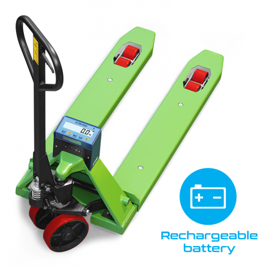 DINI ARGEO HAND PALLET TRUCK SCALE WITH RECHARGABLE BATTERY TPWNBT - 2M 2000KG DINI ARGEO HAND PALLET TRUCK SCALE WITH RECHARGABLE BATTERY TPWNBT - 2M 2000KG - Kapountalis