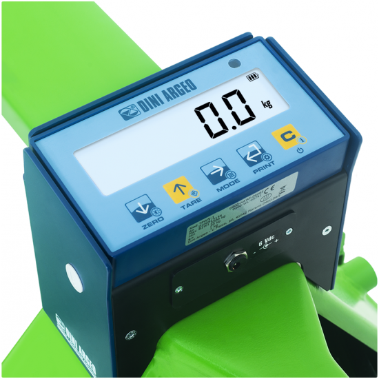 DINI ARGEO HAND PALLET TRUCK SCALE WITH RECHARGABLE BATTERY TPWNBT - 2M 2000KG DINI ARGEO HAND PALLET TRUCK SCALE WITH RECHARGABLE BATTERY TPWNBT - 2M 2000KG - Kapountalis