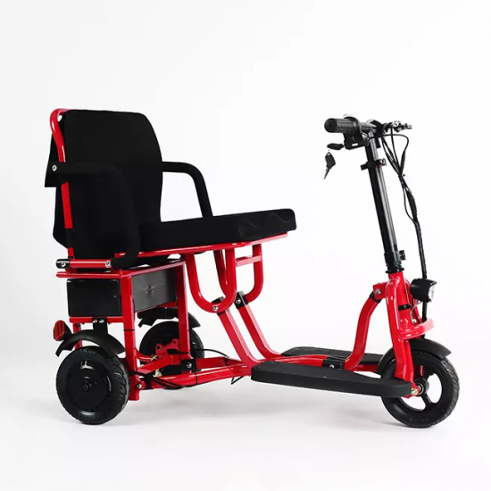 DRAGON Red | Folding Electric Transport Scooter - Wheelchair for Disabled | 100 kg DRAGON Red | Folding Electric Transport Scooter - Wheelchair for Disabled | 100 kg - Kapountalis
