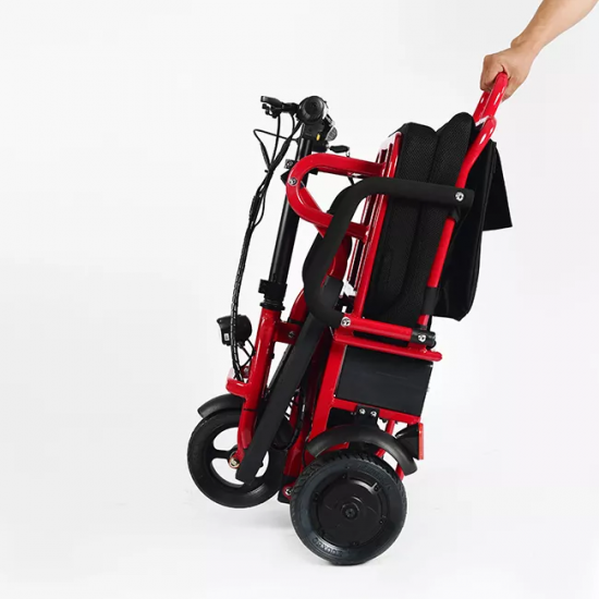 DRAGON Red | Folding Electric Transport Scooter - Wheelchair for Disabled | 100 kg DRAGON Red | Folding Electric Transport Scooter - Wheelchair for Disabled | 100 kg - Kapountalis