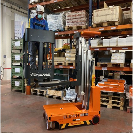 SELF-PROPELLED ELECTRIC PLATFORM ELEVAH 65 Move picking working height o f6.5m SELF-PROPELLED ELECTRIC PLATFORM ELEVAH 65 Move picking working height o f6.5m - Kapountalis
