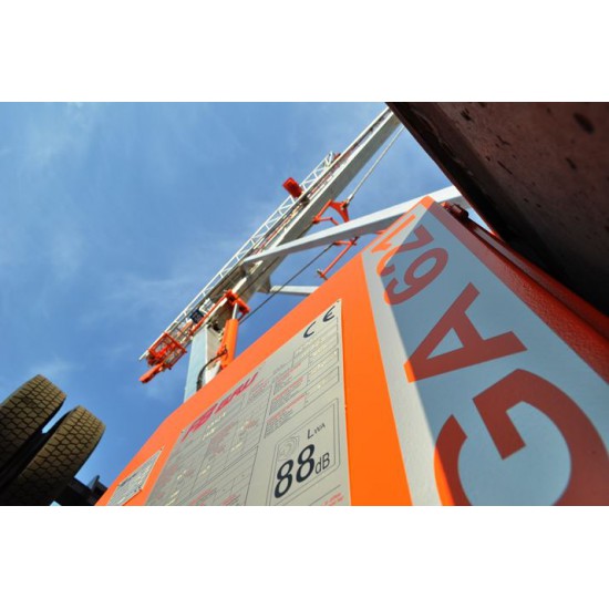 SELF-ERECTING CRANE GA 621 MAX LOAD 1500 KG - 10Μ & 600KG - 21M & 17.2M HEIGHT - Kapountalis