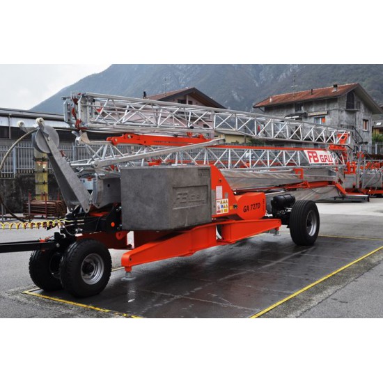 SELF ERECTING CRANE GA 727 MAX LOAD 2500 KG - 9.5Μ & 700KG - 27M &19.3M HEIGHT - Kapountalis