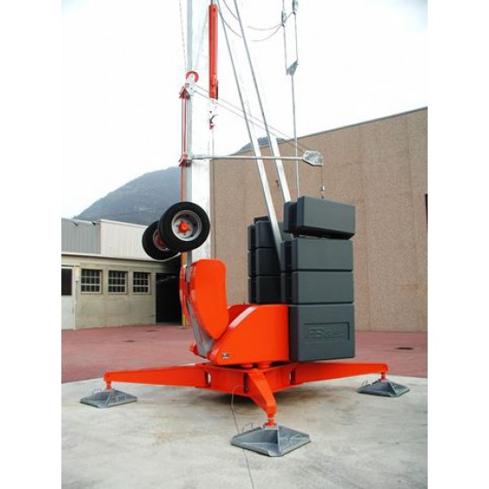 SELF ERECTING CRANE GA 727 MAX LOAD 2500 KG - 9.5Μ & 700KG - 27M &19.3M HEIGHT - Kapountalis