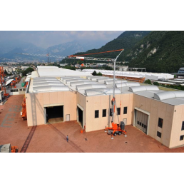 SELF ERECTING CRANE GA 727 MAX LOAD 2500 KG - 9.5Μ & 700KG - 27M & 20.4M HEIGHT