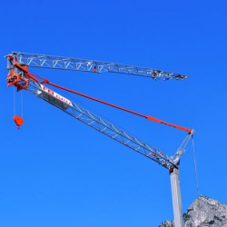 SELF ERECTING CRANE GA 727 MAX LOAD 2500 KG - 9.5Μ & 700KG - 27M & 20.4M HEIGHT