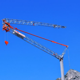 SELF ERECTING CRANE GA 727 MAX LOAD 2500 KG - 9.5Μ & 700KG - 27M & 20.4M HEIGHT