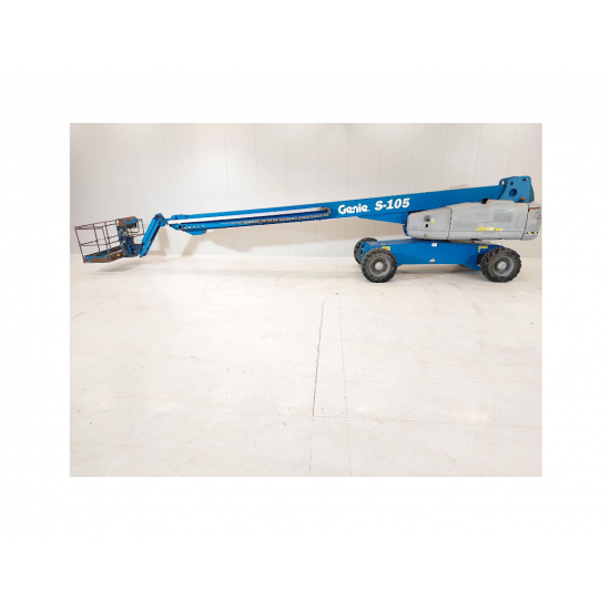 Telescopic Self-Propelled Boom Lift Diesel Genie S-105 up to 34m - 227kg (MOD 2014) | Available for rental Telescopic Self-Propelled Boom Lift Diesel Genie S-105 up to 34m - 227kg (MOD 2014) | Available for rental - Kapountalis