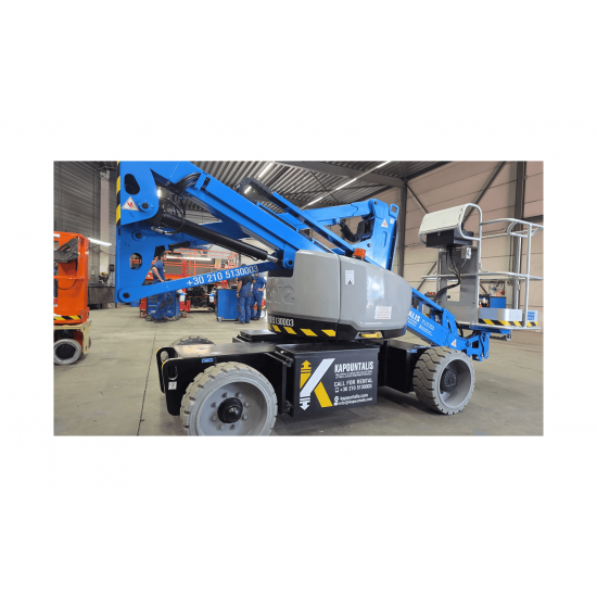 Genie Z-33/18 | Electric Self-Propelled Articulating Boom Lift 12m - 200kg | Available for rental - Kapountalis