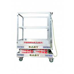 GENIUS PEOPLE LIFT BABY 1/1500 | Χειροκίνητη Ψαλιδωτή Πλατφόρμα Εργασίας | 140 kg 3,50 m