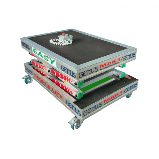 GENIUS PEOPLE LIFT EASY 4.00 | Push Around Scissor Lift | 150 kg 4.00 m GENIUS PEOPLE LIFT EASY 4.00 | Push Around Scissor Lift | 150 kg 4.00 m - Kapountalis