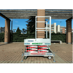 GENIUS PEOPLE LIFT ROBOT 4.72 | Self Propelled Scissor Lift | 150 kg 4.72 m GENIUS PEOPLE LIFT ROBOT 4.72 | Self Propelled Scissor Lift | 150 kg 4.72 m