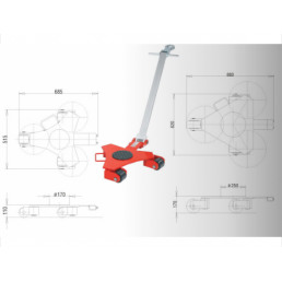 Περιστρεφόμενα φορεία μεταφοράς RL3H-3000kg 