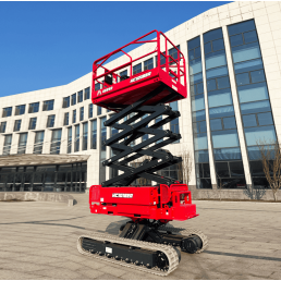 HERED HC1018EA | Ερπυστριοφόρο ψαλιδωτό ανυψωτικό με αυτόματη οριζοντίωση | 320 kg 11.4 m