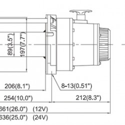 COME UP CAR WINCH DV15000 - 24V/6800KG COME UP CAR WINCH DV15000 - 24V/6800KG