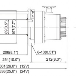 COME UP ΕΓΡΑΤΗΣ ΑΥΤΟΚΙΝΗΤΟΥ DV15000 - 24V/6800KG COME UP ΕΓΡΑΤΗΣ ΑΥΤΟΚΙΝΗΤΟΥ DV15000 - 24V/6800KG