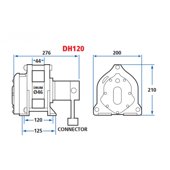 COME UP DH-120(A) | Electric wire rope hoist low voltage brushless | 120 kg - Kapountalis
