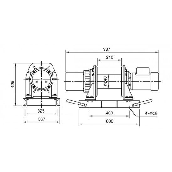 COME UP CWG-10151 | Single-phase wire rope hoist | 400 kg COME UP CWG-10151 | Single-phase wire rope hoist | 400 kg - Kapountalis